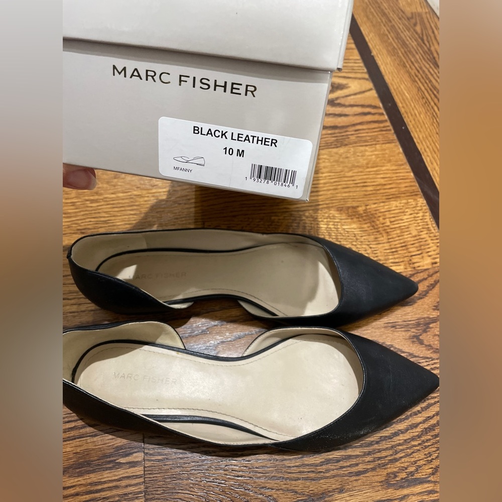 Marc Fisher Black Flats